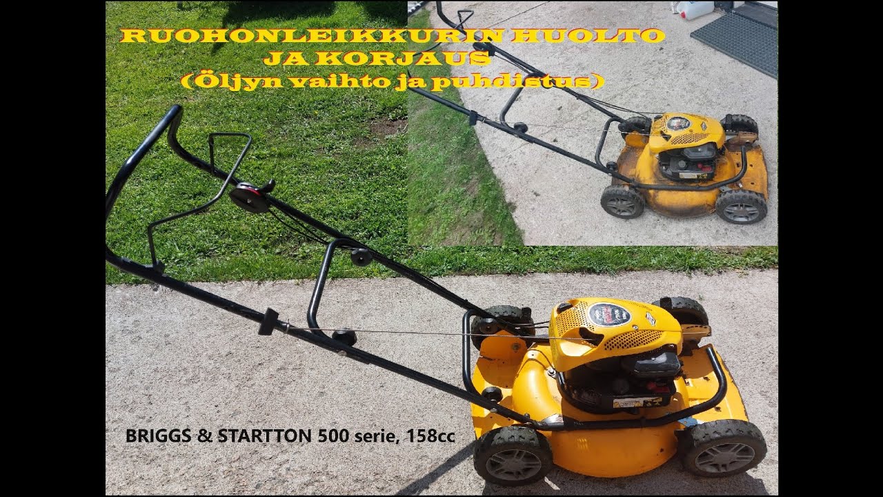 Техническое обслуживание и ремонт газонокосилки. Briggs & Stratton 158cc