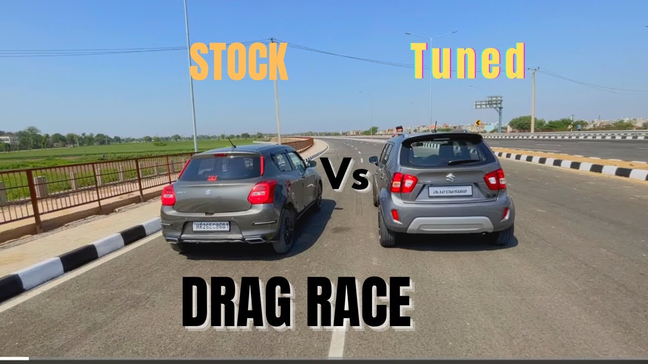 Maruti Suzuki Swift Vs Ignis Drag Race | इसे कहते है असली टक्कर 🔥 | Unexpected Results #dragrace