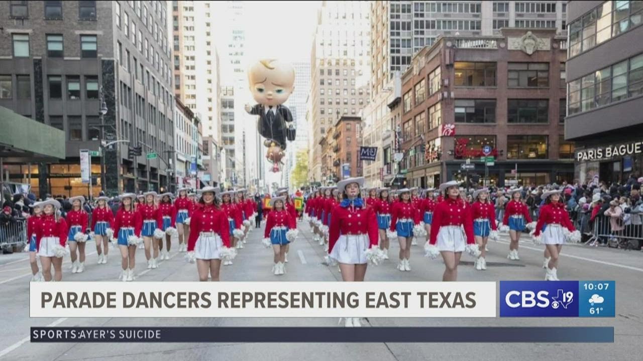 East Texas college dancers perform at Thanksgiving parades