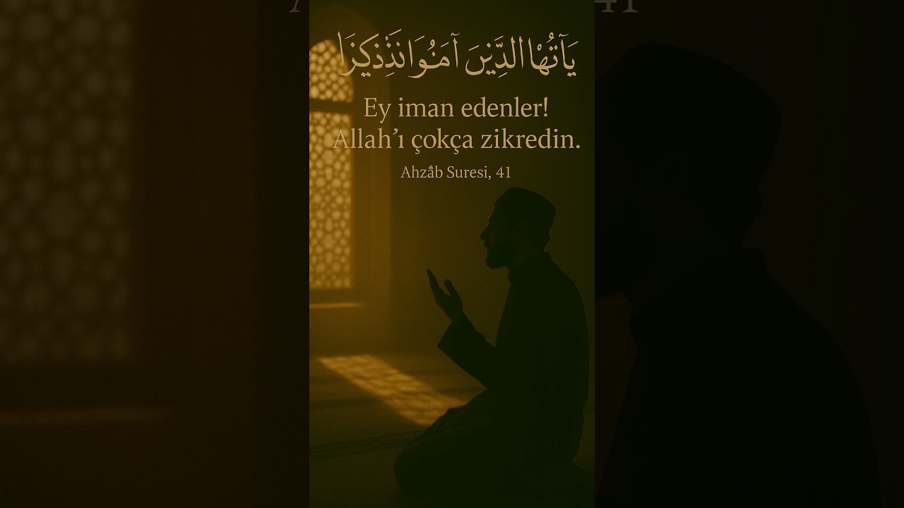 Zikirle Huzur Bul #zikir  #ayet  #iman  #islam  #allah