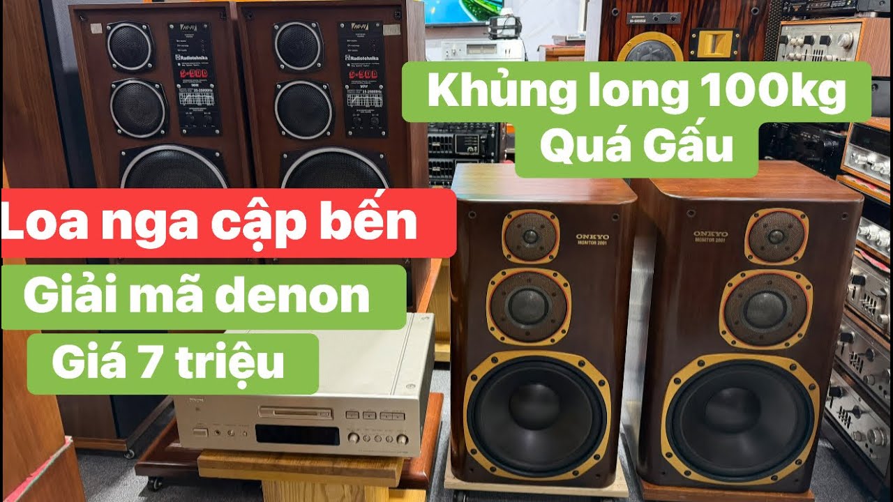 Cặp Loa Khủng Long Quá Gấu 100kg Bass Đánh Như Sấm - Loa Nga S90D - Giải Mã Denon