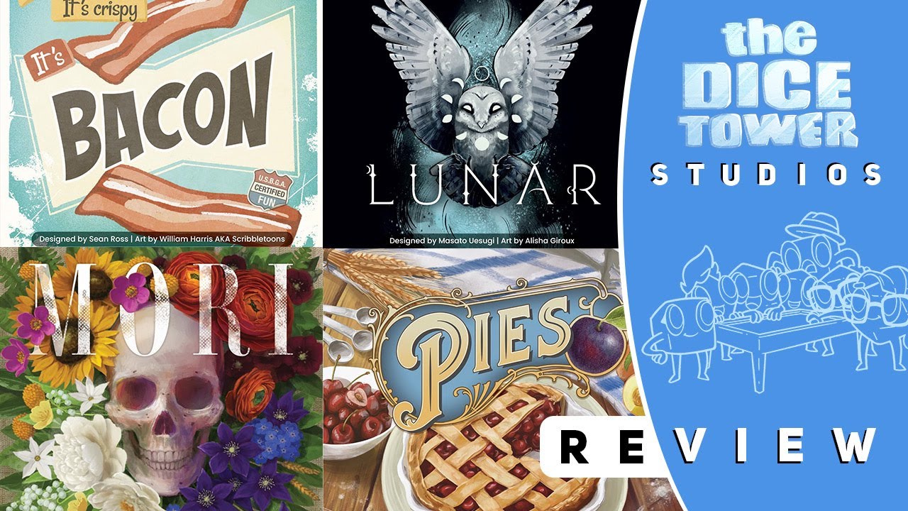 Four Trick Taking Game Reviews: Bacon, Lunar, Mori, Pies