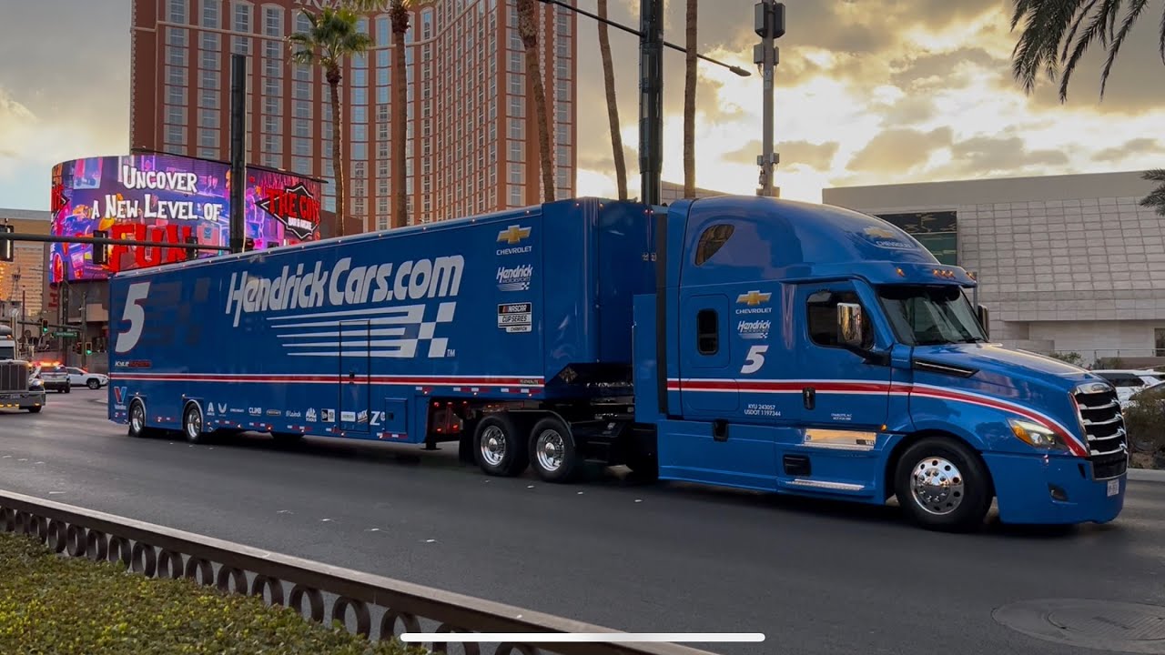 NASCAR Hauler Parade 2025 Las Vegas Strip