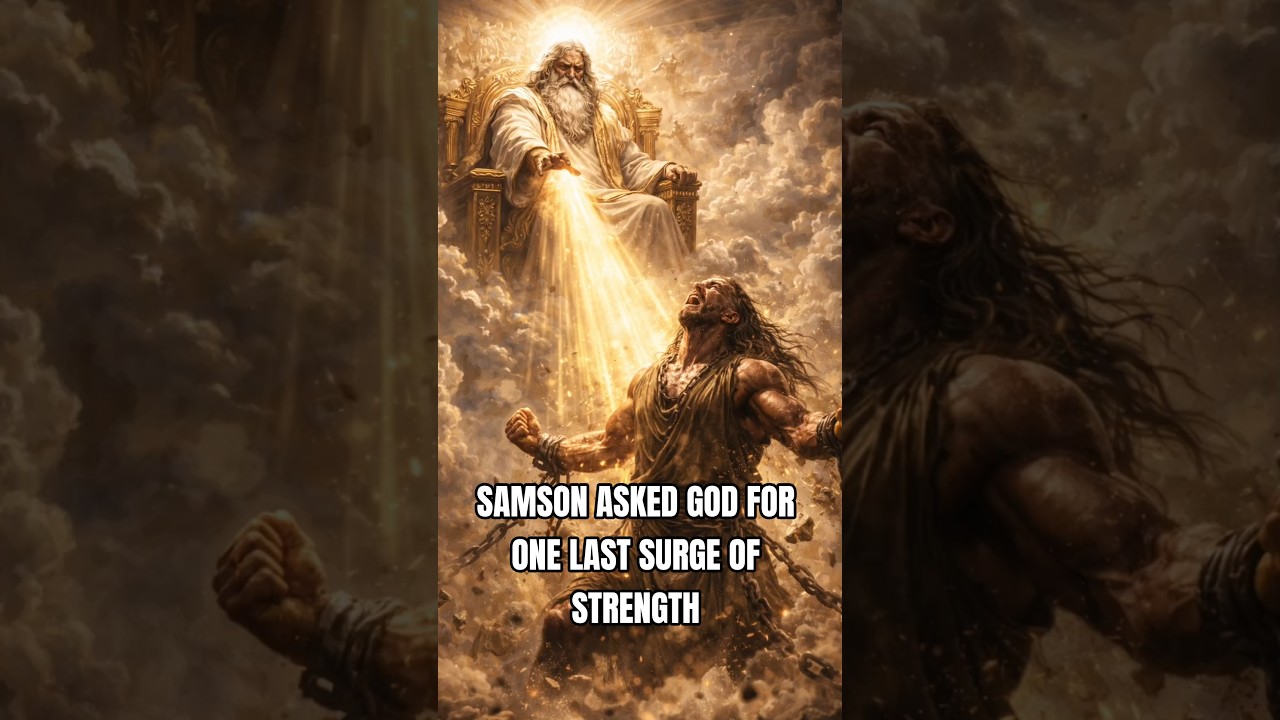 Samson&rsquo;s Last Stand: The Collapse of the Temple of Dagon #god #christianshorts #bibleshorts #shorts