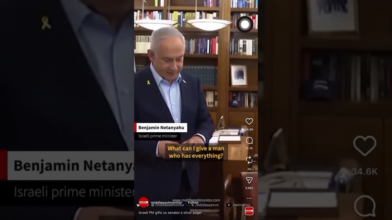 This Gift To A U.S. Senator Has Everyone Furious 😳🔥 #Politics #Israel #Shorts