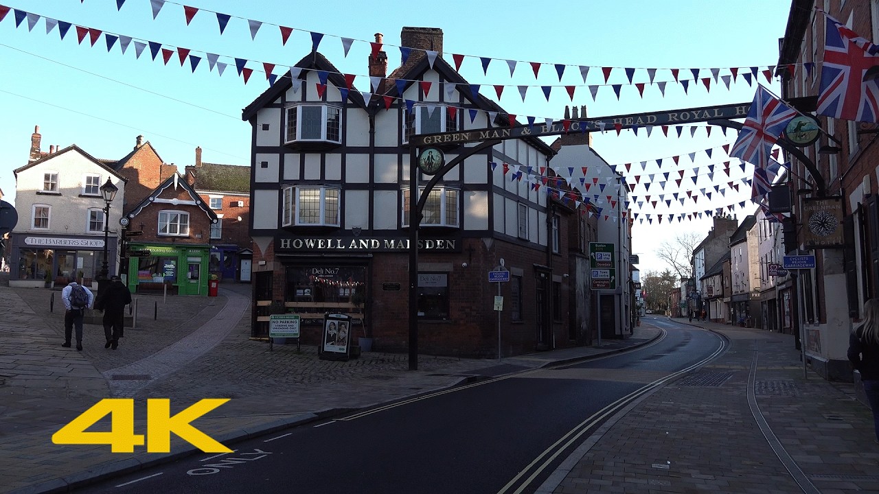 Ashbourne Walk: Town Centre【4K】
