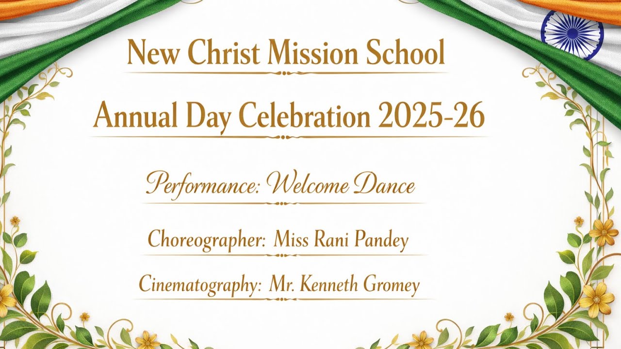 Welcome Dance | Annual Day Celebration 2025-26 | New Christ Mission School