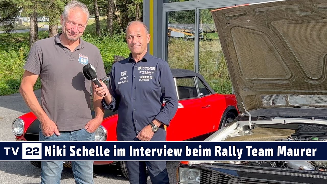 MOTOR TV22: Niki Schelle im Interview bei der Rallye-Talkrunde zu Audi Quattro 'URI1' bei KFZ Maurer