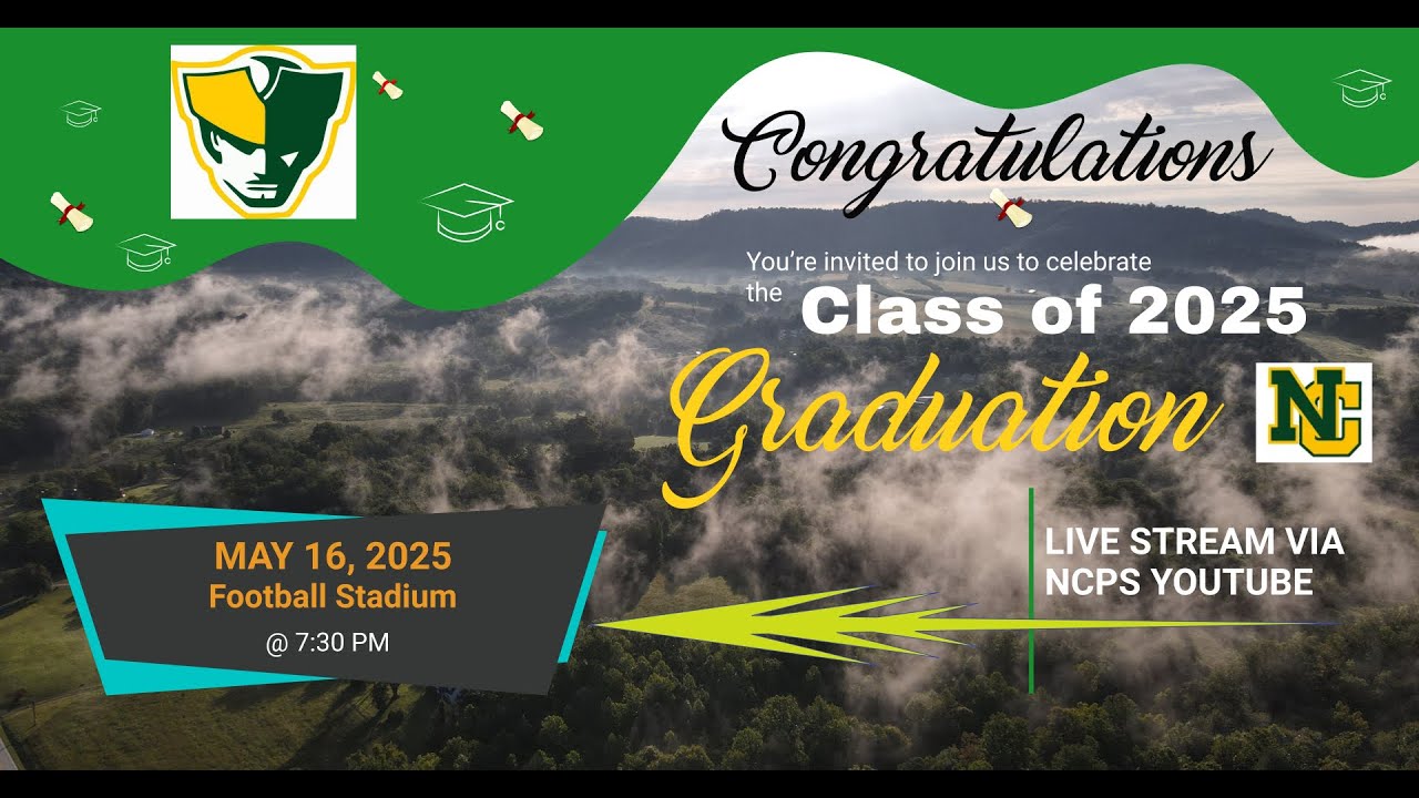 Nelson County High School - Class of 2025 - Graduation  Ceremony - May 16, 2025 - English