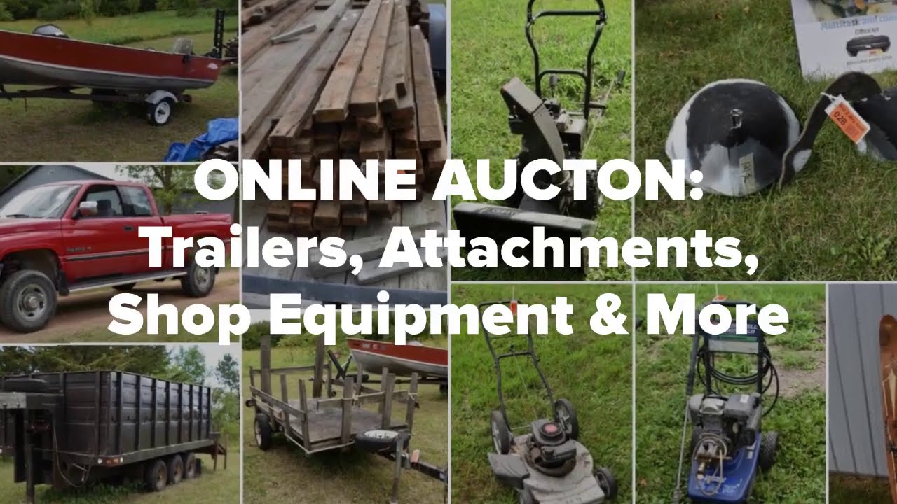 Online Auction: Trailers, Attachments, Auto Lifts, Ladders & Shop Equipment