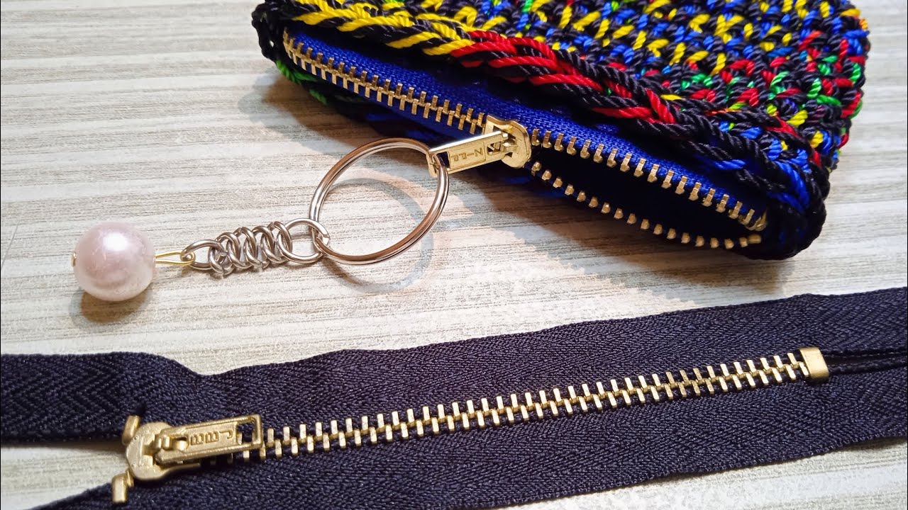🤩 Tutorial Fácil para Tejer Crochet 😍 Cómo colocar el cierre a Carteras ‼️ Tejiendo con Hilda Rosa 🔔