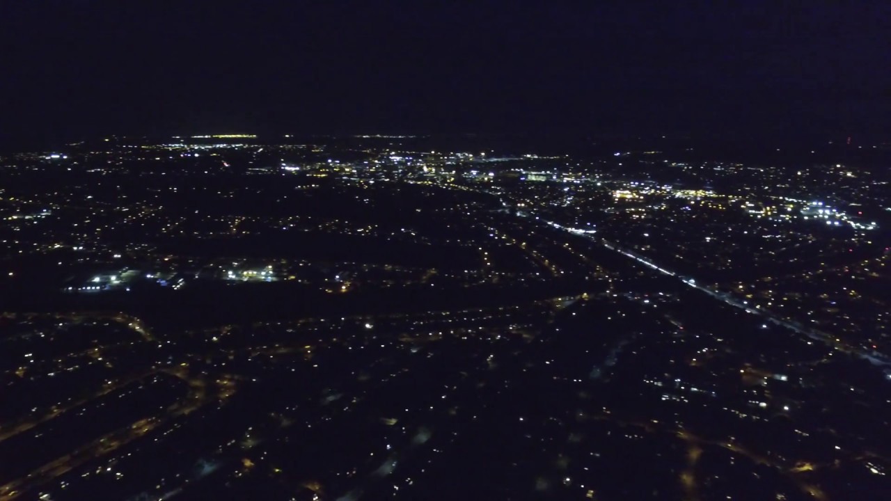PHANTOM DRONE LOOKING OVER IPSWICH AT NIGHT