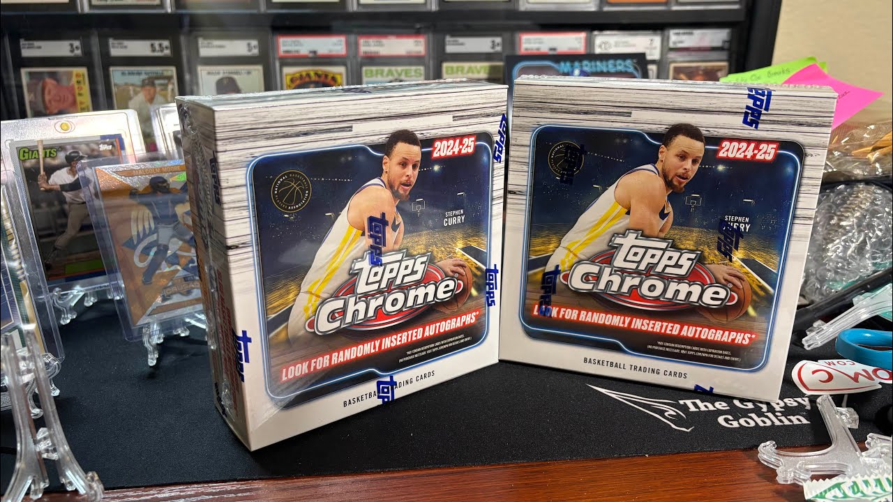 The last 2 24/25 Topps Chrome Basketball Mega Boxes…. There has to be an auto in here right?