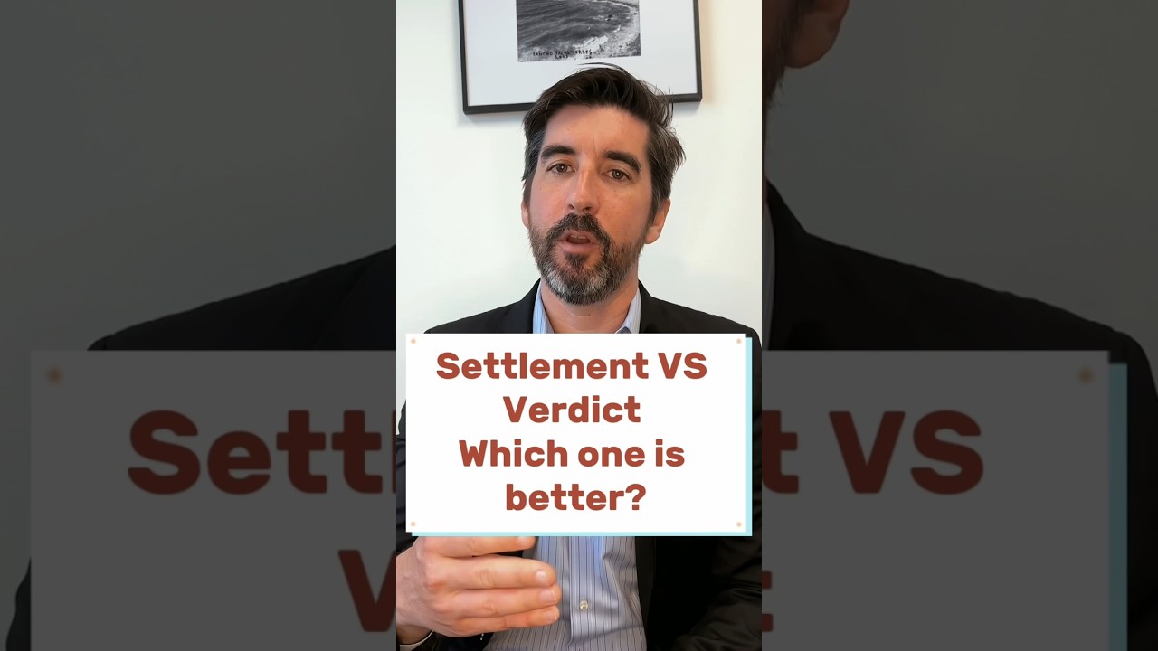 Settlement VS Verdict, which one is better? #personalinjurylawyer