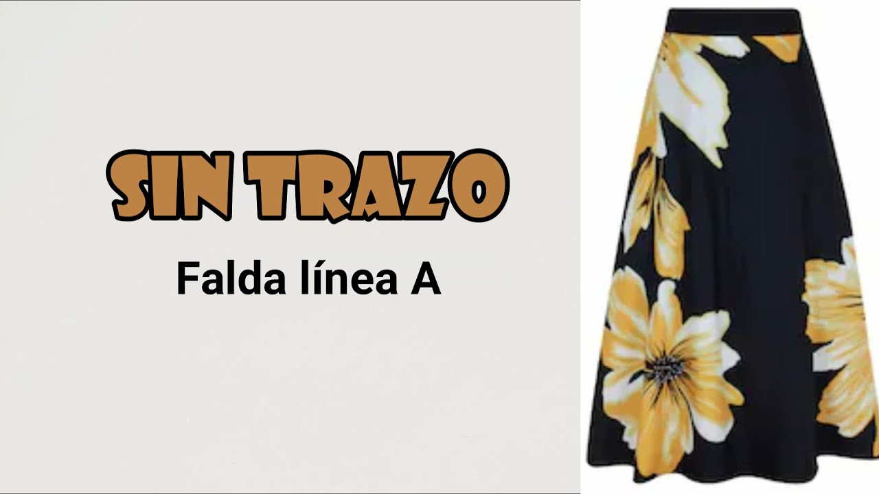 Falda en línea A | RAZO | método fácil y rápido