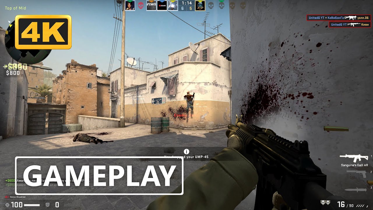 CS:GO Gameplay 4K (No Commentary)