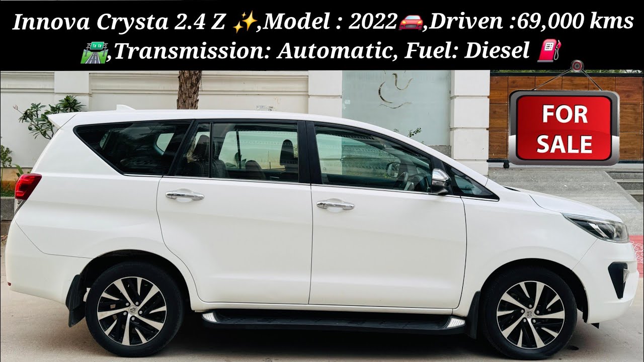 Innova Crysta 2.4 Z Automatic Transmission For sale| Preowned used Secondhand Car Sales in Hyderabad
