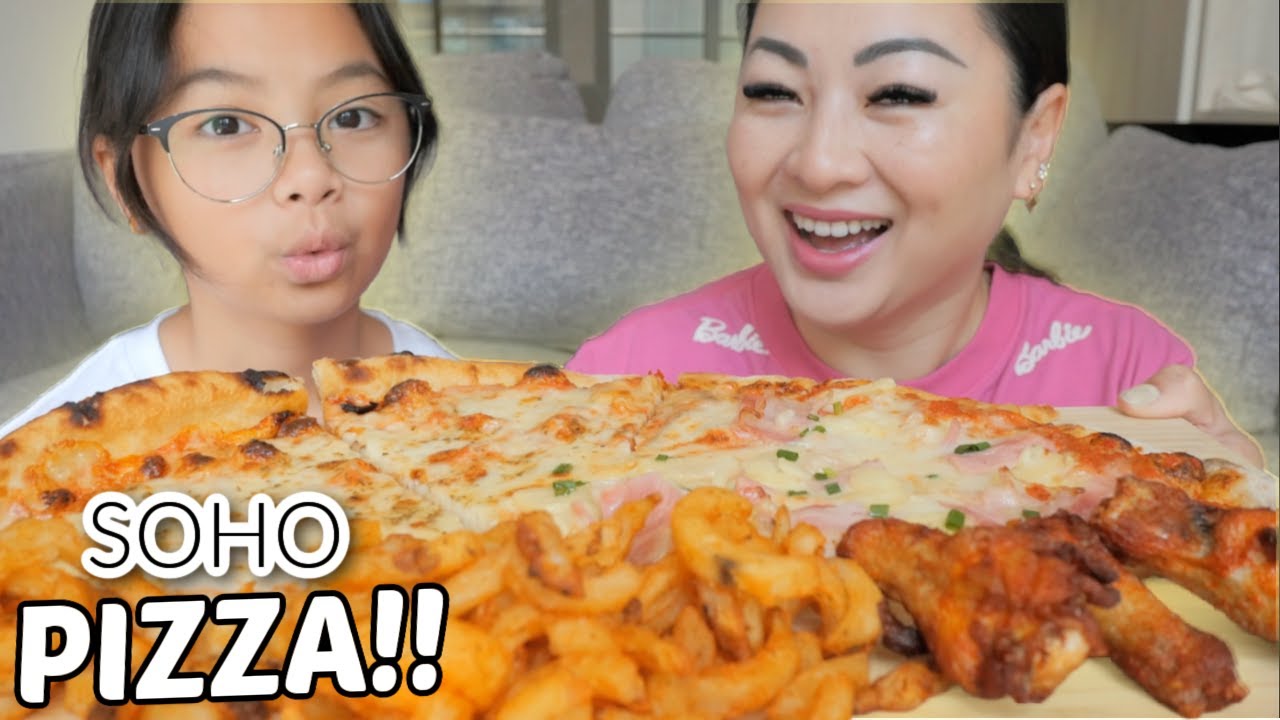 PIZZA *NY SOHO Pizza with WINGS and Curly Fries | Sissi&Emma