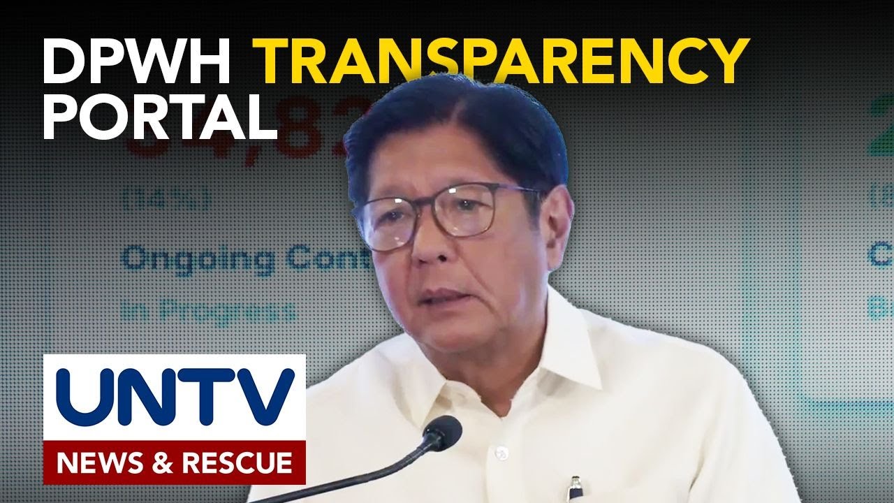 Transparency portal para sa infra projects ng gobyerno, binuksan sa publiko