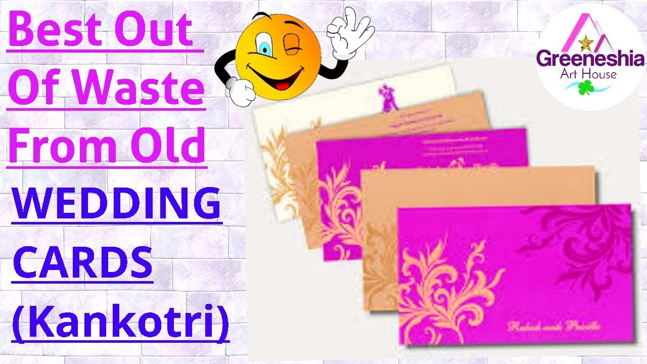 Best out of waste wedding card craft ideas | Best use of old #wedding card  | marriage card craft