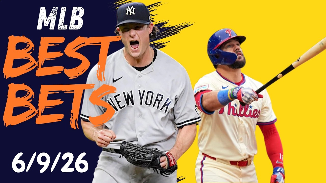 MLB BETS 6/9/26 Player Props,Parlays & Home Run Pick's