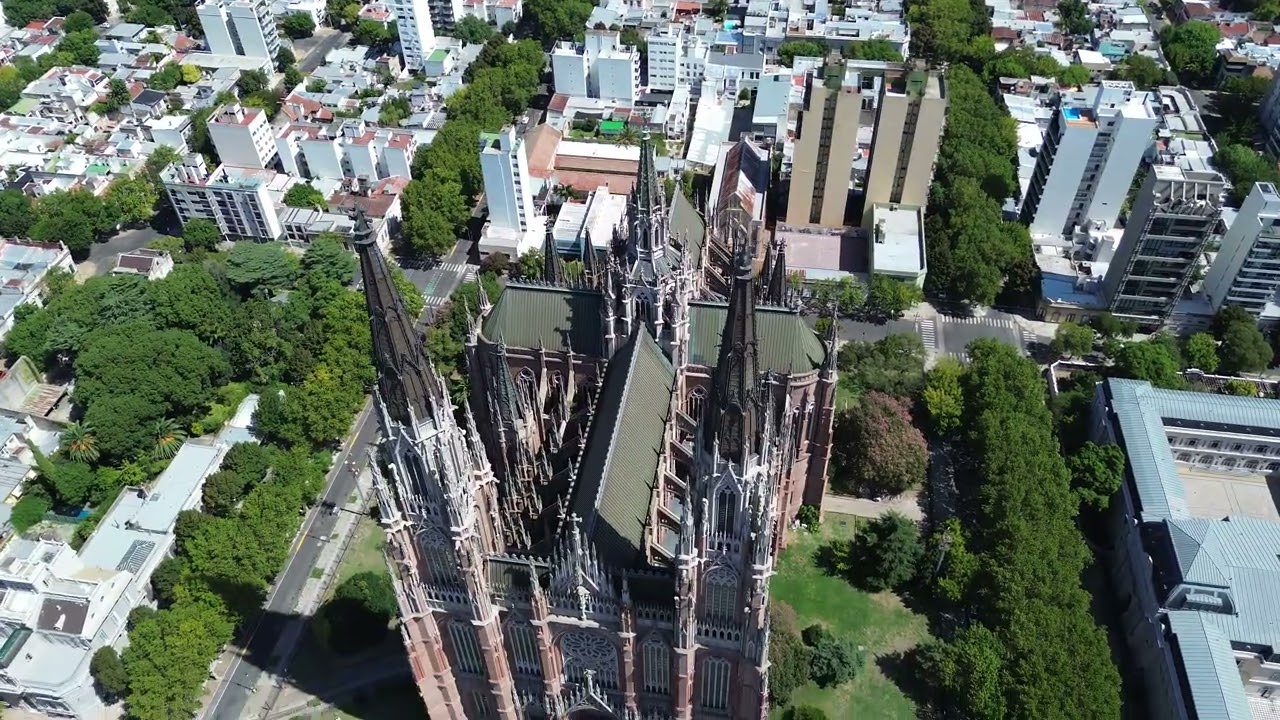 Catedral de la plata desde el cielo 
