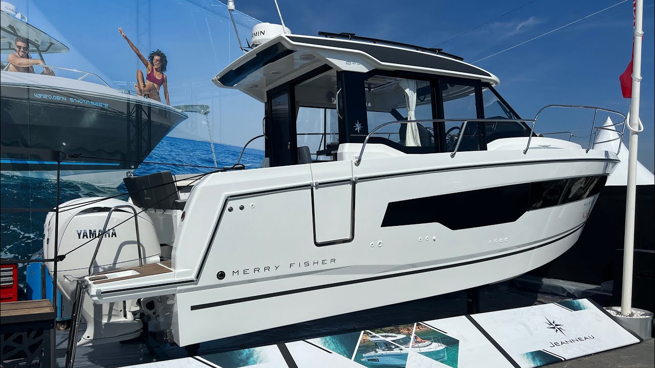 2024 Jeanneau Merry Fisher 895 series 2 walk through at 2023 Cannes Boat Show