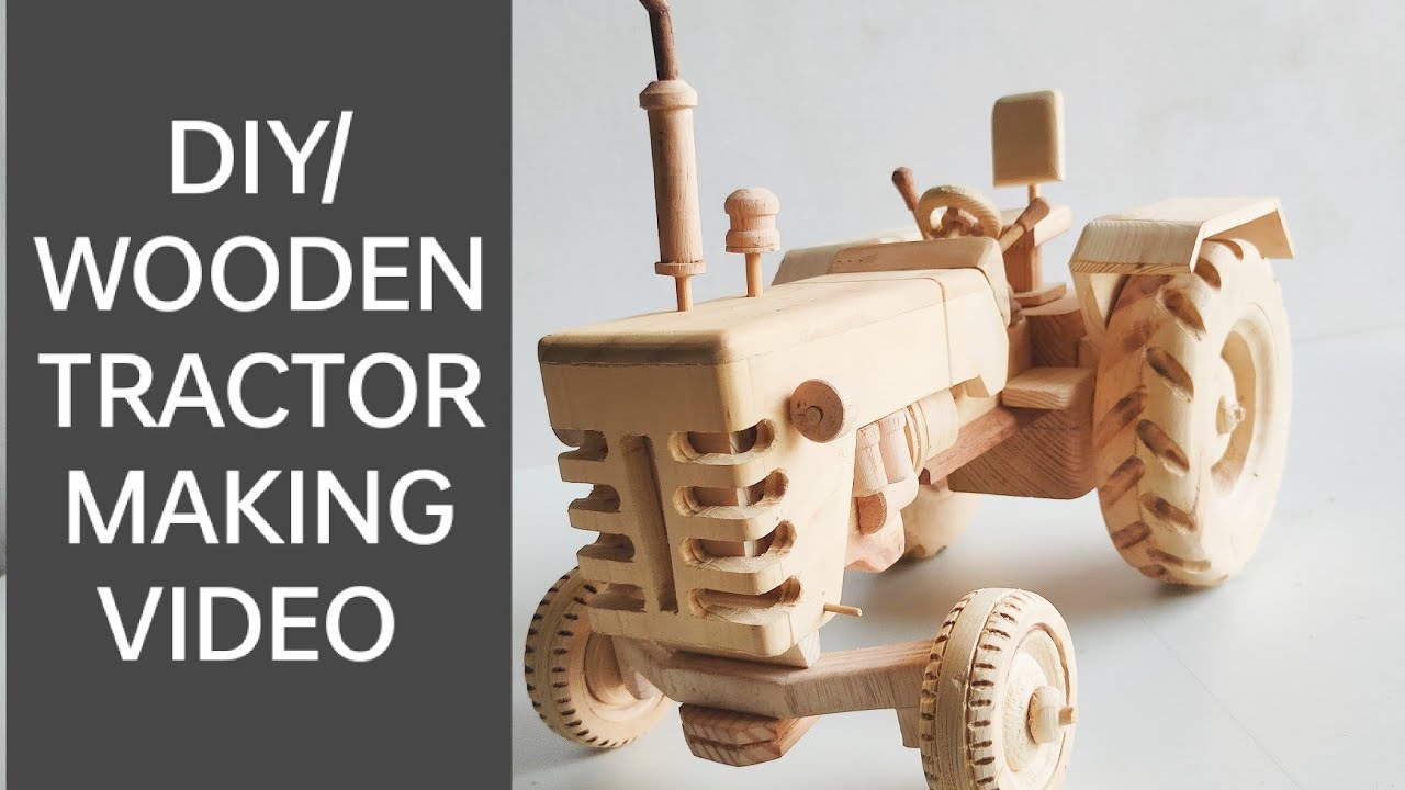 DIY / Wooden Tractor #Making video #Woodcraft Vault