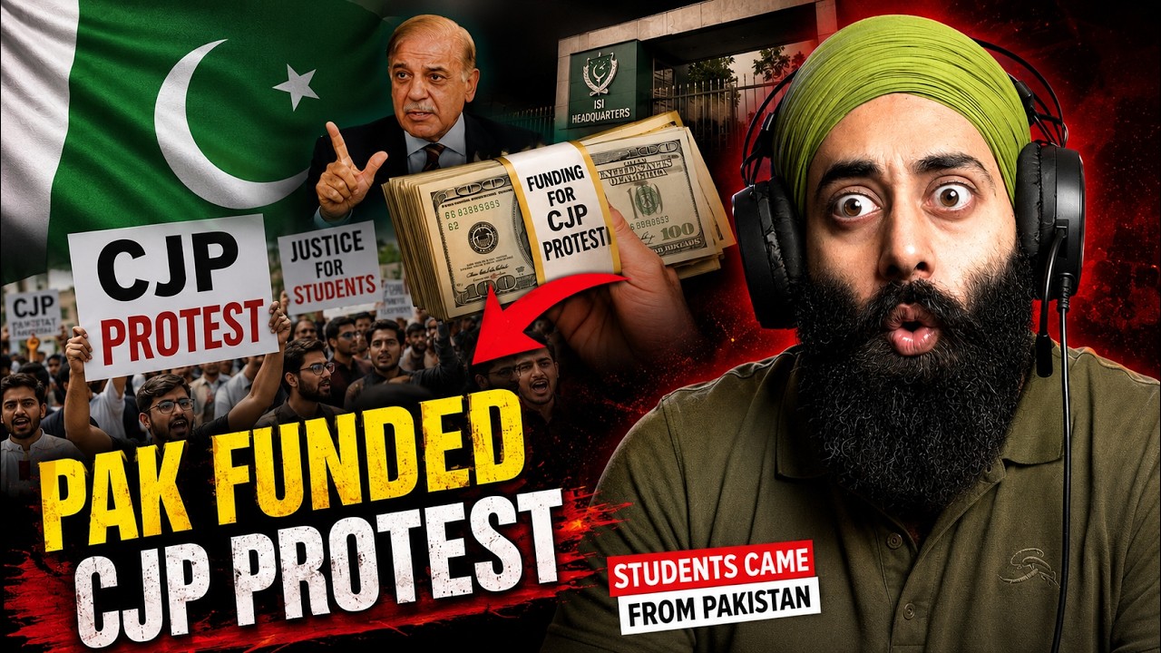 Pakistan Behind CJP Protests? Godi Media's Biggest Claim EXPOSED! Indian Reaction Ft. Sanmeet Singh