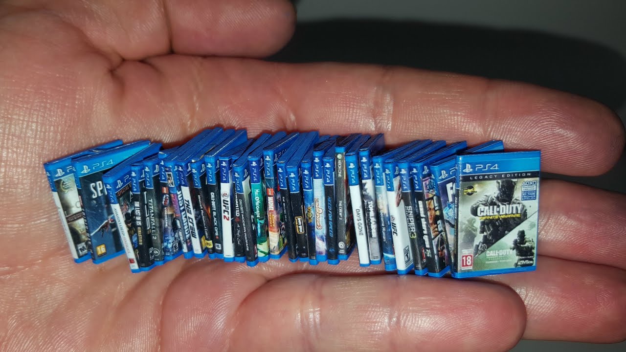 DIY Miniature PS4 Games