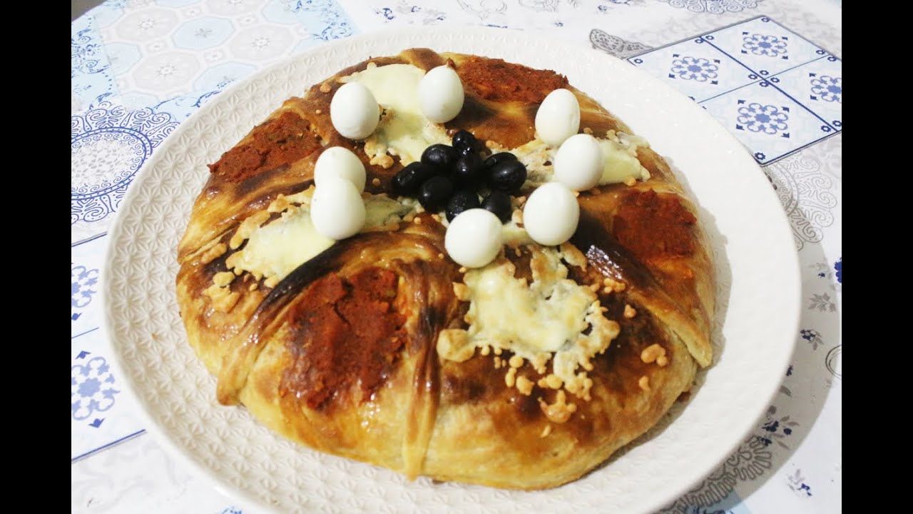 Msemen farci au four - مسمنة معمرة في الفرن