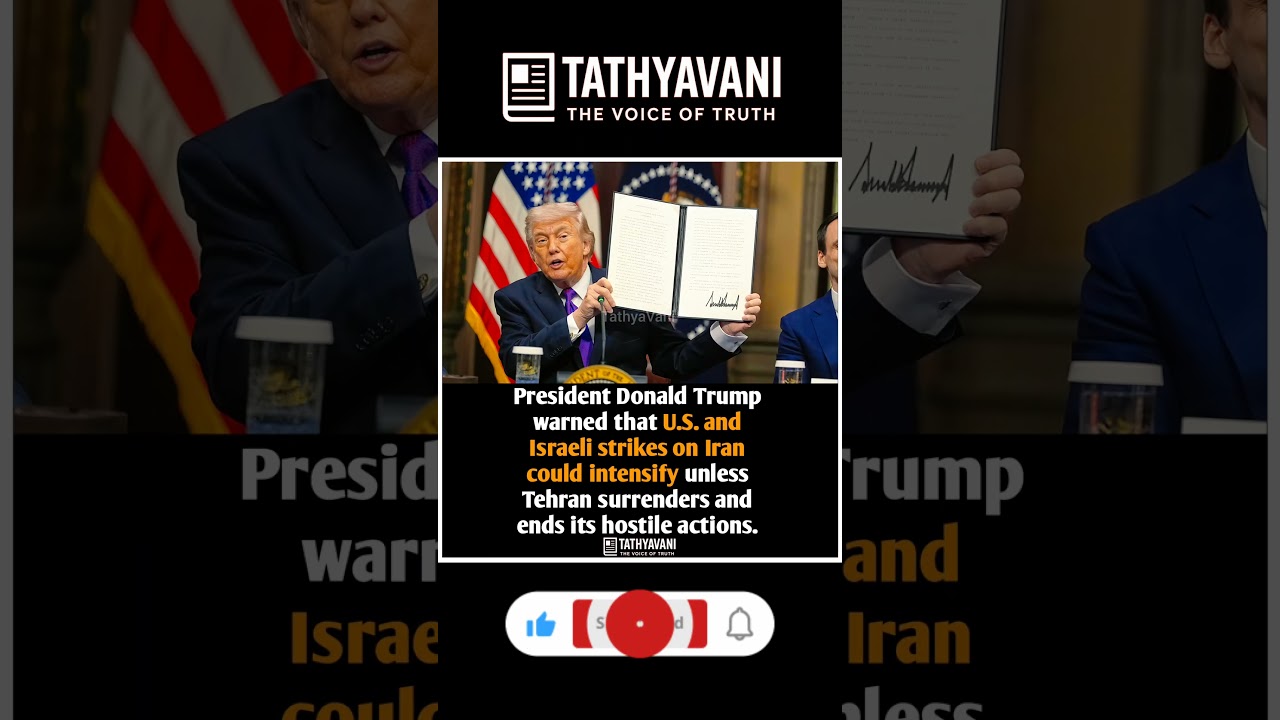 TRUMP WARNS IRAN OF HEAVIER STRIKES #trump #operationepicfury #usmilitary #nationalsecurity #usa