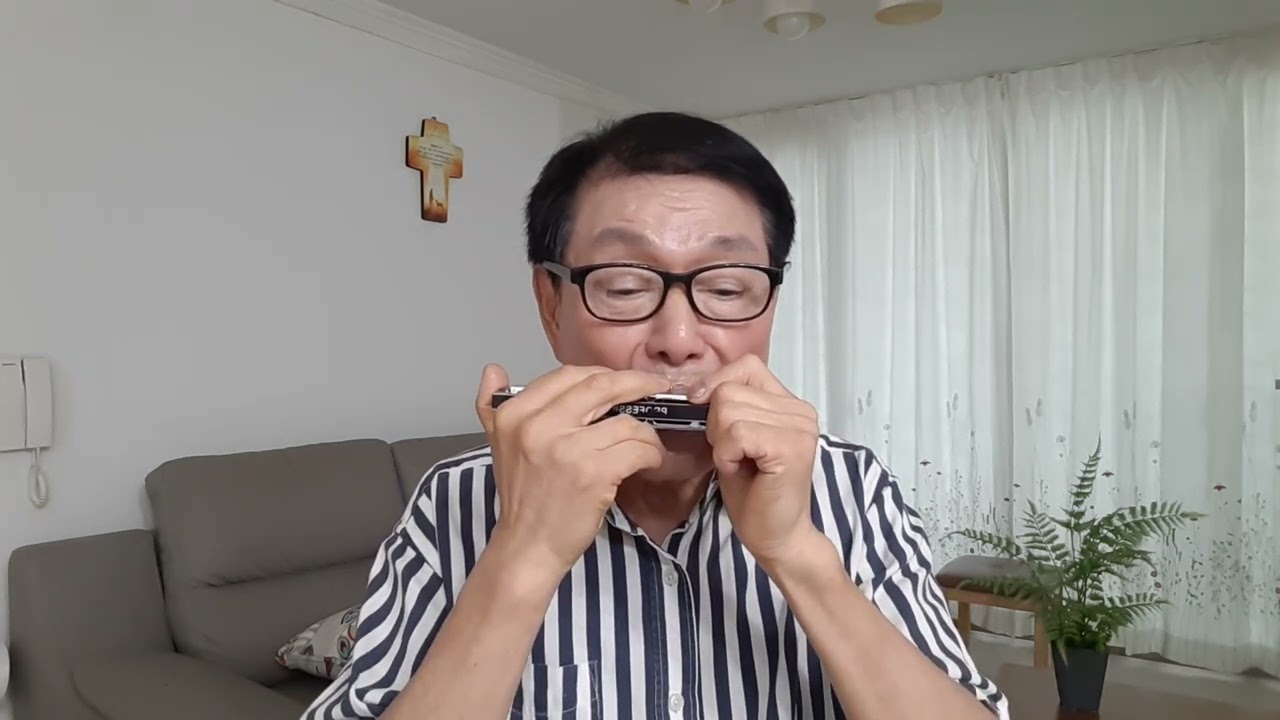 홍도야 울지마라 (song title/Hongdo, don`t cry.)  노래 김영춘/  harmonica연주 하 재웅(Ha- je woong)