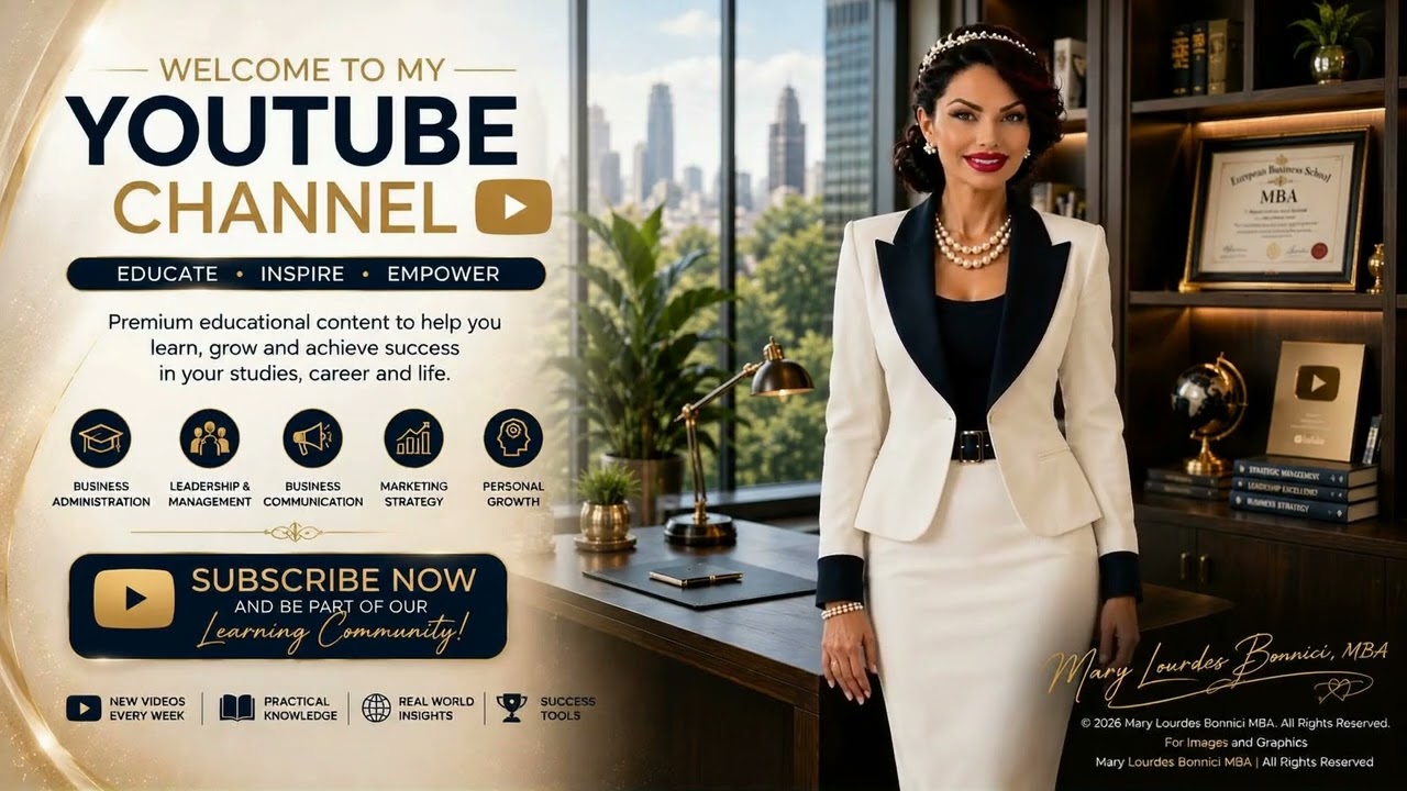 Welcome to the official YouTube channel of Mary Lourdes Bonnici, MBA.