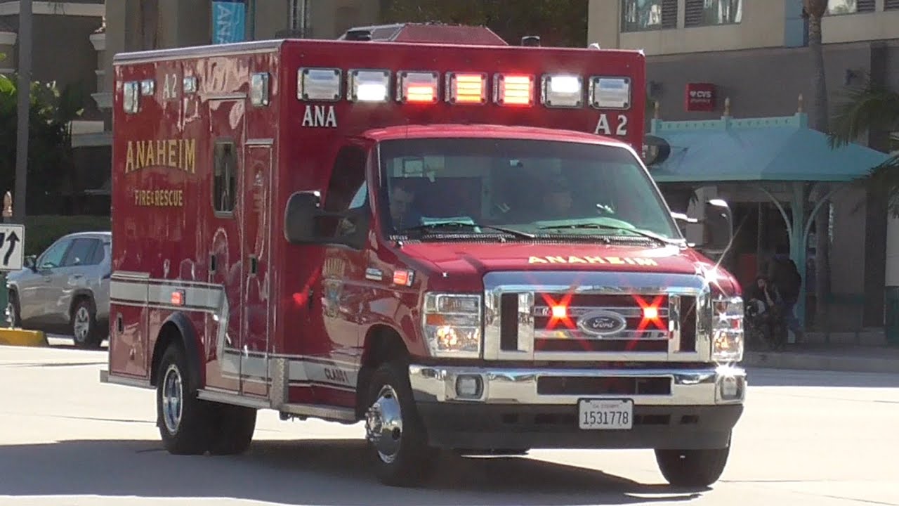 Anaheim Fire & Rescue Ambulance 2 Responding 3/18/2025