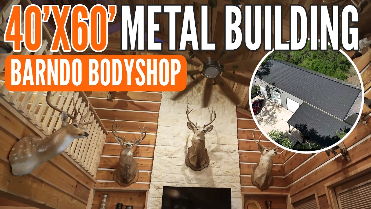 40X60 Metal Building turned into BADASS Cabin and Shop in San Antonio, Texas | WOLFSTEEL BUILDINGS