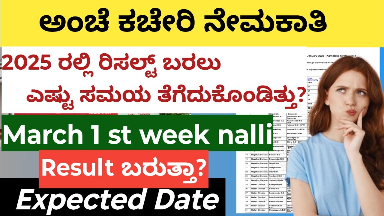 GDS Result 2025 Update 🔥 | March 1st Week Result Barutta? | Karnataka Latest News