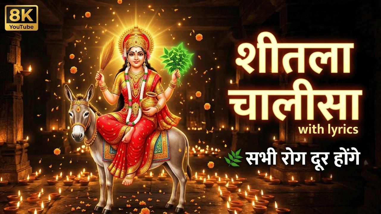 🙏 शीतला चालीसा | Sheetla chalisa with lyrics | रोग नाशक चालीसा | Sheetla Mata Mantra