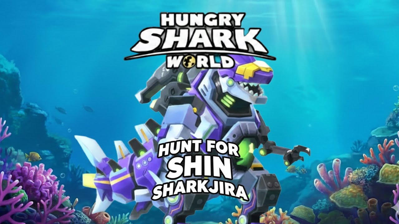 Hungry Shark World | Farming Pearls Until I Unlock Shin Sharkjira | Part 2