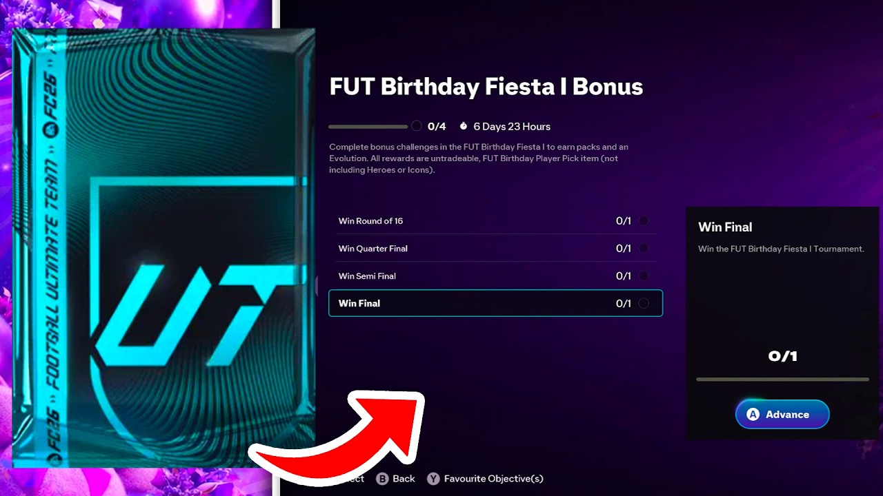 How to Complete FUT Birthday Fiesta Tournament Bonus Objective Completionist Objectives in FC 26