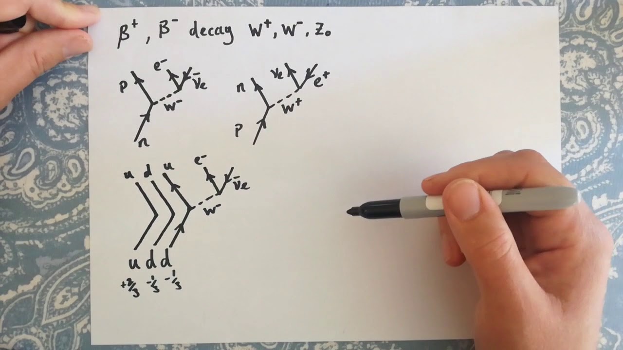Feynman diagrams 3 -  some weak interactions