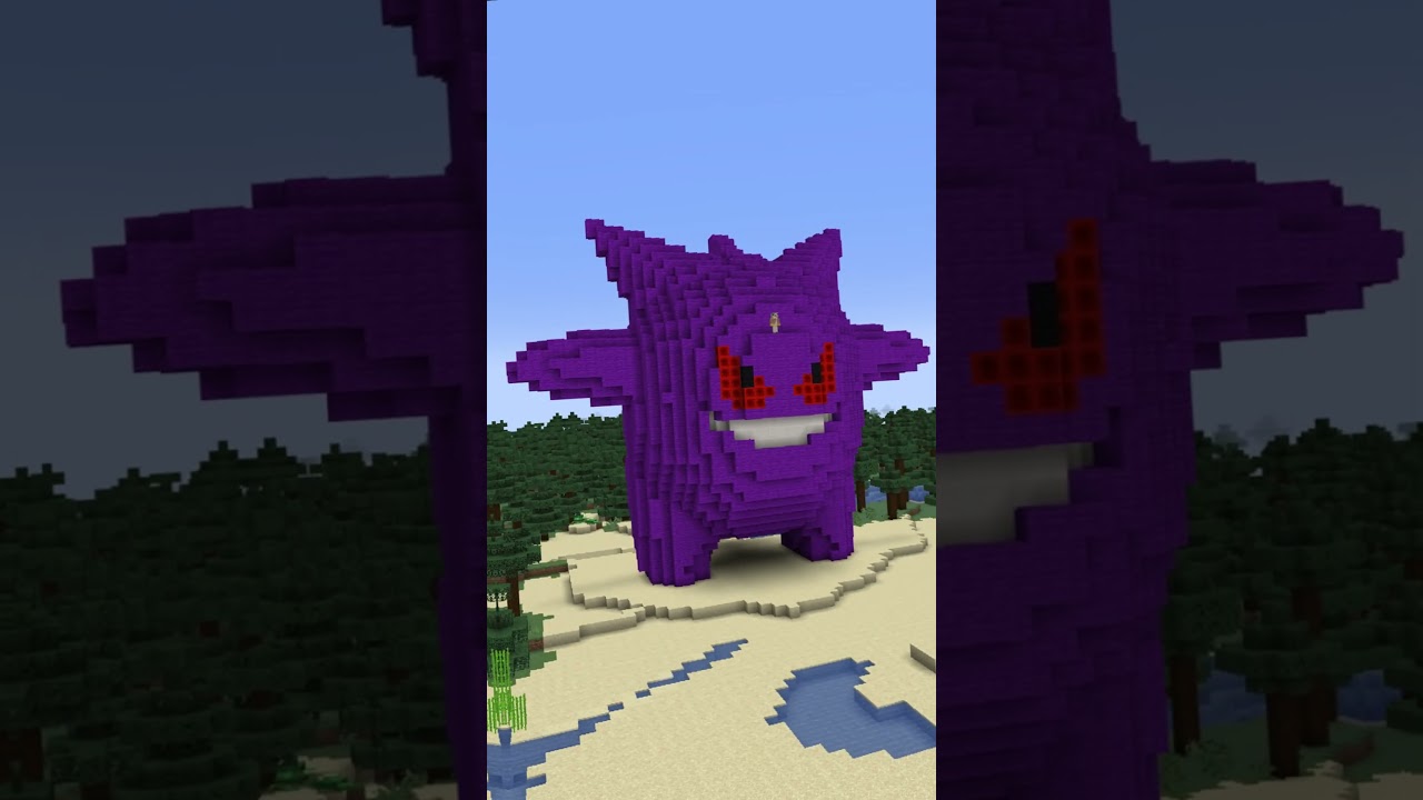 Minecraft Pokemon Build Battle - Noob vs Pro vs Hacker vs God #shorts