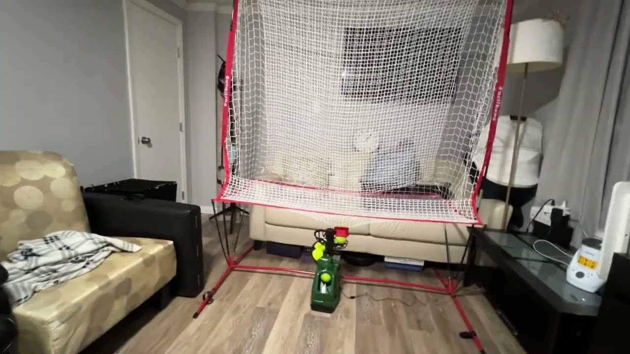 How to Drill Pickleball at Home Inside Your House (Furlihong 680BPH)