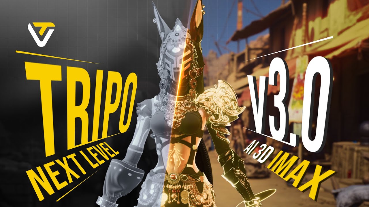 Welcome to the IMAX era of AI 3D. Introducing TRIPO 3.0.