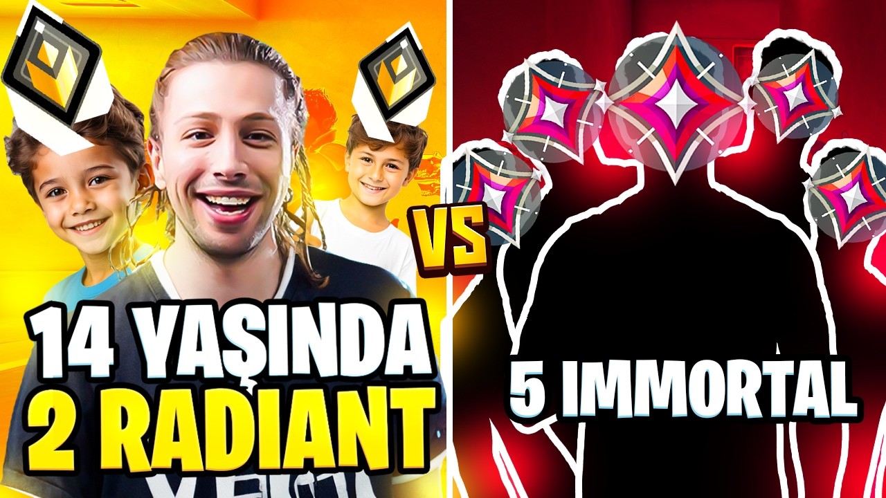 14 yaşında 2 RADİANT vs 5 IMMORTAL | Valorant