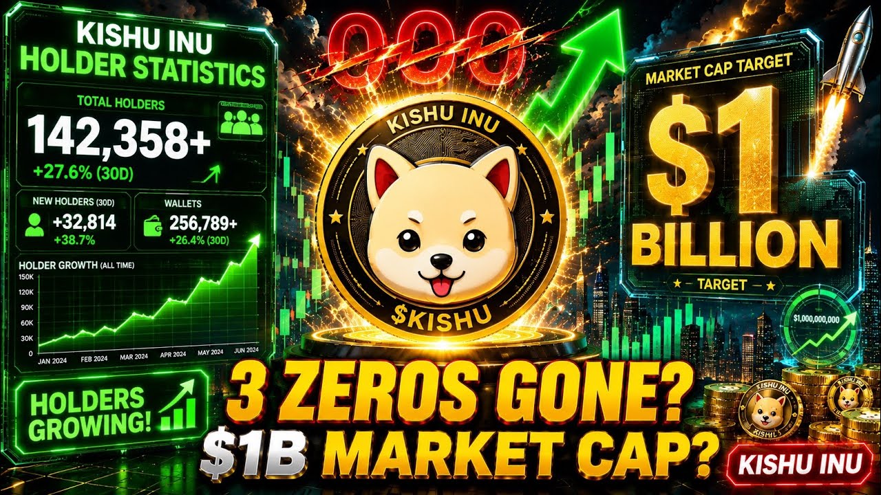 🚀 Why KISHU INU Could Cancel 3 Zeros | Holder Statistics & $1B Market Cap Target
