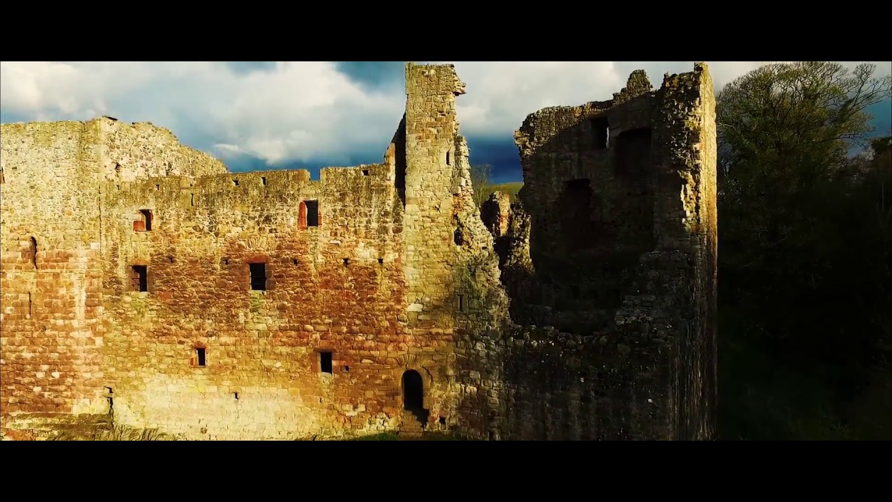 Hailes Castle, East Lothian, Scotland - Phantom 3 Advanced Drone