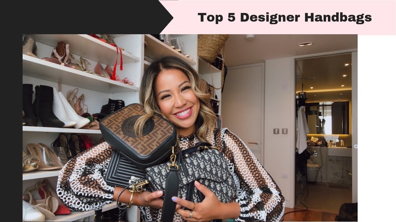 MY TOP FIVE MOST USED DESIGNER HANDBAGS | CHANEL | DIOR | BALENCIAGA | FENDI |MISS GUNNER