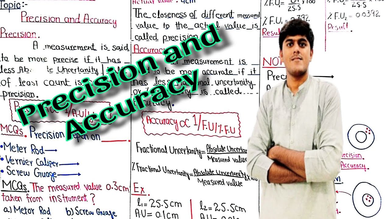 Precision and Accuracy Class 11 Physics||11th Class Physics||NBF||Chapter 1|| Measurements
