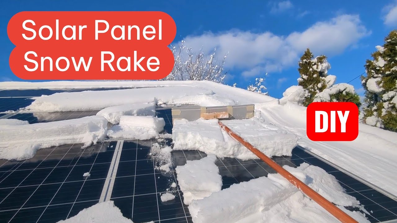 Homemade Solar Snow Rake - Maximize Winter Solar Power